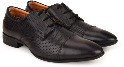 Escaro Men's Shoes Formal Derby For Men(Black