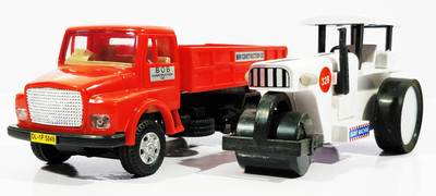 Jack Royal Construction Kit - Type 13 -TLC Truck(Red)-Road Roller(White)(Red, White)
Jack Royal Construction Kit - Type 13 -TLC Truck(Red)-Road Roller(White)(Red, White)