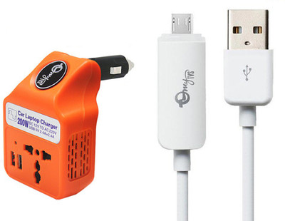 myTVS TLC-28 Car Laptop and Mobile Charger with Fast Charging LED Indicator Data Cable Combo
myTVS TLC-28 Car Laptop and Mobile Charger with Fast Charging LED Indicator Data Cable Combo