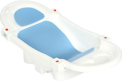 MeeMee Foldable and Spacious Baby Bath Tub (White)(White)