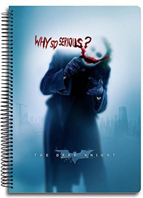 MC SID RAZZ A4 Notebook(Planet Superheroes Official - Joker - Why So Serious - Multi - 5 Subject , A4 Size Notebook, licensed by Warner Bros , USA, Multicolor)
MC SID RAZZ A4 Notebook(Planet Superheroes Official - Joker - Why So Serious - Multi - 5 Subject , A4 Size Notebook, licensed by Warner Bros , USA, Multicolor)