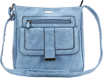 Lavie Women Casual Blue PU Sling Bag