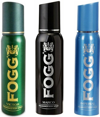 Fogg 1 Victor and 1 Marco and 1 Imperial Deodorant Combo Pack of 3 Body Spray - For Men(360 ml, Pack of 3)
Fogg 1 Victor and 1 Marco and 1 Imperial Deodorant Combo Pack of 3 Body Spray - For Men(360 ml, Pack of 3)