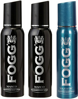 Fogg 2 Marco and 1 Majestic Deodorant Combo Pack of 3 Body Spray - For Men(360 ml, Pack of 3)
Fogg 2 Marco and 1 Majestic Deodorant Combo Pack of 3 Body Spray - For Men(360 ml, Pack of 3)
