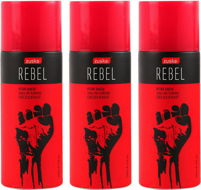Zuska Rebel Deodorant 150 ml - pack of 3 Deodorant Spray - For Men & Women(150 ml, Pack of 3)
Zuska Rebel Deodorant 150 ml - pack of 3 Deodorant Spray - For Men & Women(150 ml, Pack of 3)