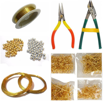 GOELX Jewellery Making Basic Accessories Finding Tool Kit With Multiple Items - Wire, Tools, Beads
GOELX Jewellery Making Basic Accessories Finding Tool Kit With Multiple Items - Wire, Tools, Beads