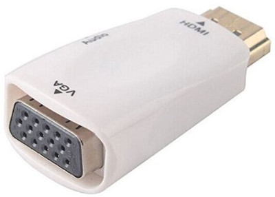 Microware HDMI to VGA Converter With 3.5mm Audio for HDTV, Monitor and Projector HDMI Cable(Compatible with Set Top Box, VCR, HDTV, Blu-Ray, TV, DVD, White)
Microware HDMI to VGA Converter With 3.5mm Audio for HDTV, Monitor and Projector HDMI Cable(Compatible with Set Top Box, VCR, HDTV, Blu-Ray, TV, DVD, White)