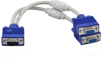 99 Gems High Quality 1 Computer to Dual 2 Monitor VGA Splitter Cable Video Y Splitter 15 Pin Two Ports VGA Male to 2 Female VGA Cable(Compatible with COMPUTERS, MONITORS, White, Blue), Blue;white
99 Gems High Quality 1 Computer to Dual 2 Monitor VGA Splitter Cable Video Y Splitter 15 Pin Two Ports VGA Male to 2 Female VGA Cable(Compatible with COMPUTERS, MONITORS, White, Blue), Blue;white