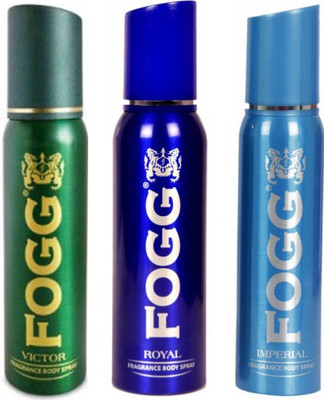 Fogg 1 Victor and 1 Royal and 1 Imperial Deodorant Combo Pack of 3 Body Spray - For Men(360 ml, Pack of 3)
Fogg 1 Victor and 1 Royal and 1 Imperial Deodorant Combo Pack of 3 Body Spray - For Men(360 ml, Pack of 3)