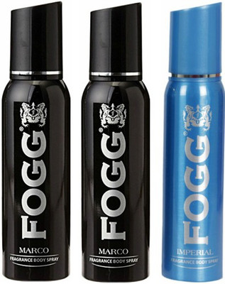Fogg 2 Marco and 1 Imperial Deodorant Combo Pack of 3 Body Spray - For Men(360 ml, Pack of 3)
Fogg 2 Marco and 1 Imperial Deodorant Combo Pack of 3 Body Spray - For Men(360 ml, Pack of 3)