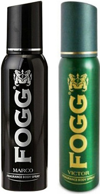 Fogg 1 Marco and 1 Victor Deodorant Combo Pack of 2 Body Spray - For Men(240 ml, Pack of 2)
Fogg 1 Marco and 1 Victor Deodorant Combo Pack of 2 Body Spray - For Men(240 ml, Pack of 2)