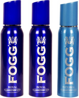 Fogg 2 Royal and 1 Imperial Deodorant Combo Pack of 3 Body Spray - For Men(360 ml, Pack of 3)
Fogg 2 Royal and 1 Imperial Deodorant Combo Pack of 3 Body Spray - For Men(360 ml, Pack of 3)