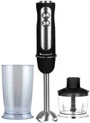 Wonderchef Eleganza Hand Blender 2-in-1 with Chopper and Bowl 550 W Hand Blender(Black, Silver)
Wonderchef Eleganza Hand Blender 2-in-1 with Chopper and Bowl 550 W Hand Blender(Black, Silver)