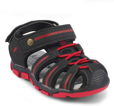 KITTENS Boys Velcro Flats(Black