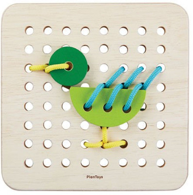 Plan Toys Creative Lacing Board(Multicolor)