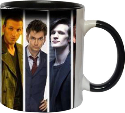 Ashvah Doctor Who British Ceramic Mug(350 ml), Black