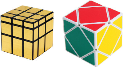Emob Magic Rubik Gold Mirror & Skewb Cube Combo Puzzle Cube Brainstorming Game Toy With White Base & Neon Color(2 Pieces)
Emob Magic Rubik Gold Mirror & Skewb Cube Combo Puzzle Cube Brainstorming Game Toy With White Base & Neon Color(2 Pieces)