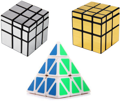 Emob Magic Rubik Gold & Silver Mirror and Neon Color Pyramnix Cube Combo Puzzle Cube Brainstorming Game Toy(2 Pieces)
Emob Magic Rubik Gold & Silver Mirror and Neon Color Pyramnix Cube Combo Puzzle Cube Brainstorming Game Toy(2 Pieces)