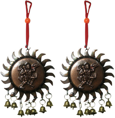 DivyaMantra Combo Of Two Vastu Hanuman Car / Wall Hanging with Bells Decorative Showpiece - 8 cm(Bronze, Brown)
DivyaMantra Combo Of Two Vastu Hanuman Car / Wall Hanging with Bells Decorative Showpiece - 8 cm(Bronze, Brown)