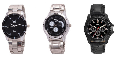 Watch Me AWC-001-AWC-010-AWC-011 Premium Combo Watch - For Men