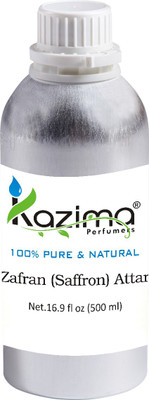 KAZIMA Zafran (Saffron) Perfume For Unisex - Pure Natural Undiluted (Non-Alcoholic) Floral Attar(Saffron)
KAZIMA Zafran (Saffron) Perfume For Unisex - Pure Natural Undiluted (Non-Alcoholic) Floral Attar(Saffron)