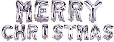 Shop Online Solid Merry Christmas Letters Foil Balloon Set Party Festival Decoration (Silver) Balloon(Silver, Pack of 14)
Shop Online Solid Merry Christmas Letters Foil Balloon Set Party Festival Decoration (Silver) Balloon(Silver, Pack of 14)