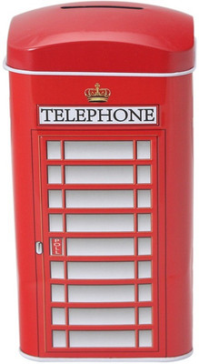 Wishpool Vintage Telephone Booth Saving Bank Piggy Bank Money Coin Box (RED) Coin Bank(Red)
Wishpool Vintage Telephone Booth Saving Bank Piggy Bank Money Coin Box (RED) Coin Bank(Red)