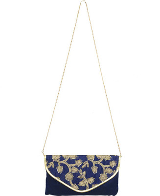 Kuber Industries Sling Bag(Blue, Black), Black;blue