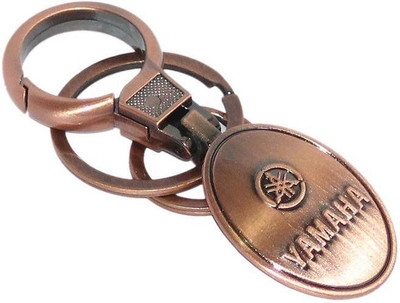Aura Imported Heavy Metal Double Rings Yamaha Bikes Key Chain