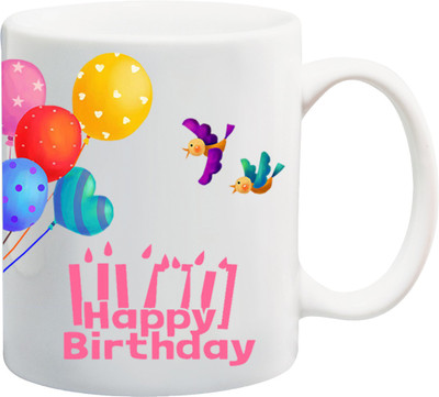 ME&YOU Gift for Father Mother Husband Wife Brother Sister Uncle Ant Friends On Birthday; Happy Birthday With Cartoon (IZ17PKMU-210) Printed Ceramic Mug(325 ml), White
ME&YOU Gift for Father Mother Husband Wife Brother Sister Uncle Ant Friends On Birthday; Happy Birthday With Cartoon (IZ17PKMU-210) Printed Ceramic Mug(325 ml), White