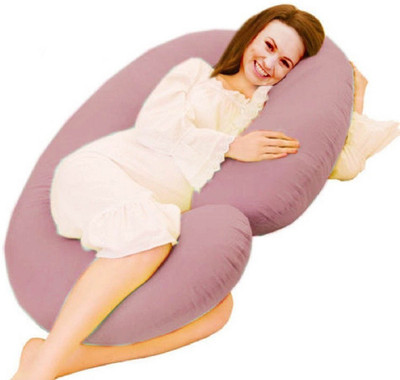 Coozly Solid Pregnancy Pillow Pack of 1(Salmon Pink)