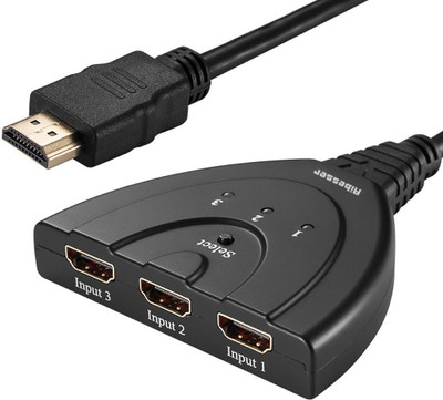 ReTrack 3x1 Port HDMI Switch 4K Auto Switcher Box 3-Port High Speed for Full HD 4K 1080P 3D Player USB Adapter(Black)
ReTrack 3x1 Port HDMI Switch 4K Auto Switcher Box 3-Port High Speed for Full HD 4K 1080P 3D Player USB Adapter(Black)