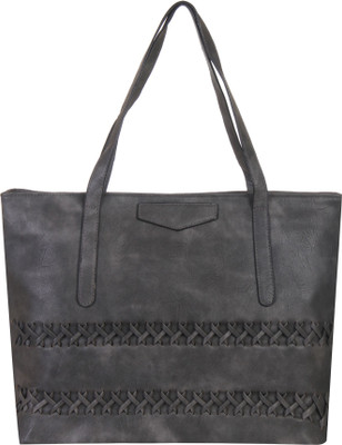 Red Pout Women Casual Grey Genuine Leather Shoulder Bag