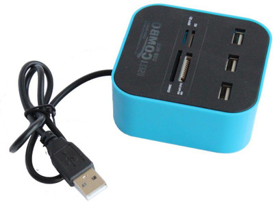 ReTrack 2.0 Combo Hub All In One with 3 ports for SD/MMC/M2/MS Multi Card Reader USB Adapter(Blue)
ReTrack 2.0 Combo Hub All In One with 3 ports for SD/MMC/M2/MS Multi Card Reader USB Adapter(Blue)