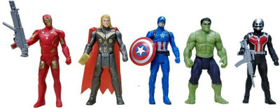 starsky The Team Avengers Set of Five Action Figures (Multicolor)(Multicolor)