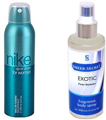 Nike UP DOWN WOMEN with SHEER SECRET EXOTIC MEN(Set of 2)