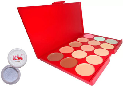 Vozwa Silver Shimmer Powder and Concealer(Set of 2)