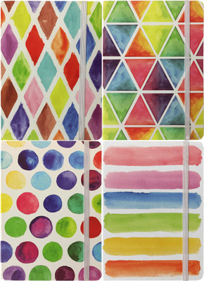 Bag Of Small Things A5 Note Book(Abstract Mix, Multicolor, Pack of 4)