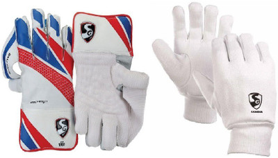 SG Combo of two, one pair of 'Super Club' Wicket Keeping Gloves and one pair of 'League' Inner Gloves (Men's) (Color On Availability)- Cricket Kit
SG Combo of two, one pair of 'Super Club' Wicket Keeping Gloves and one pair of 'League' Inner Gloves (Men's) (Color On Availability)- Cricket Kit