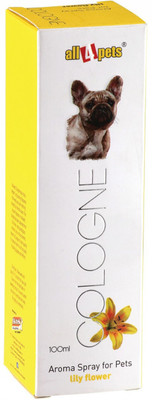all4pets Cologne Aroma Spray For Pets Lilly Flower 100 ml By Pawsitively Pet Care Deodorizer(100 ml, Pack of 1)
all4pets Cologne Aroma Spray For Pets Lilly Flower 100 ml By Pawsitively Pet Care Deodorizer(100 ml, Pack of 1)