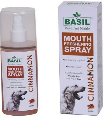 BASIL CINNAMON SPRAY Pet Mouth Freshner(DOGS, CATS 130 ml)