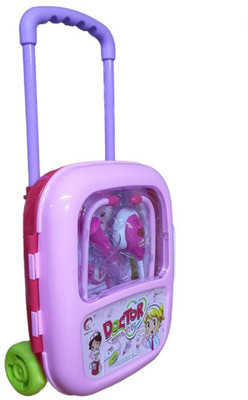 Hum Enterprise Doctor Trolly Set WIth Real Gameplay Of Doctors For Kids To Enjoy (Pink)
Hum Enterprise Doctor Trolly Set WIth Real Gameplay Of Doctors For Kids To Enjoy (Pink)