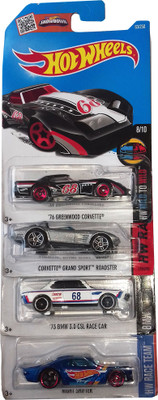 kidoz kingdom HOT WHEELS BASIC CARS 4 CARS SET(Multicolor)