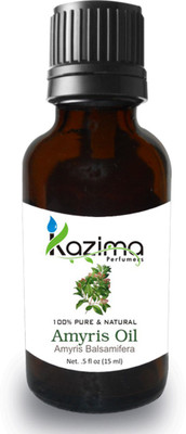 KAZIMA Amyris Essential Oil (15ML) Pure Natural For Skin Care & Hair Treatment(15 ml)
KAZIMA Amyris Essential Oil (15ML) Pure Natural For Skin Care & Hair Treatment(15 ml)