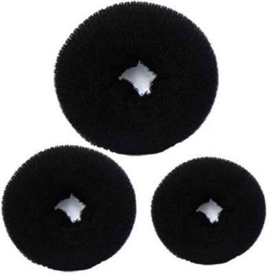 Shop & Shoppee Donuts Shape Women's Hair Bun Bun(Black)