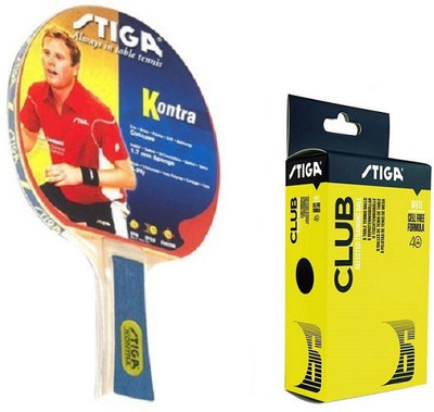 Stiga Combo Of Two, One Kontra Table tennis Racquet , and One CLUB 40+ Ping Pong Ball Box- Table Tennis Kit
Stiga Combo Of Two, One Kontra Table tennis Racquet , and One CLUB 40+ Ping Pong Ball Box- Table Tennis Kit