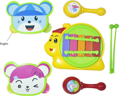 Babysid Collections Musical Toy Set for Baby Kids Music Maker 5 Pcs Set(Multicolor)
Babysid Collections Musical Toy Set for Baby Kids Music Maker 5 Pcs Set(Multicolor)