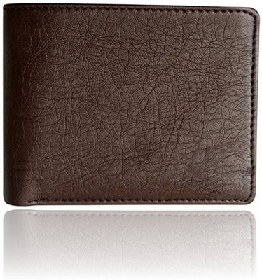 OODI Men Brown Genuine Leather Wallet(10 Card Slots)