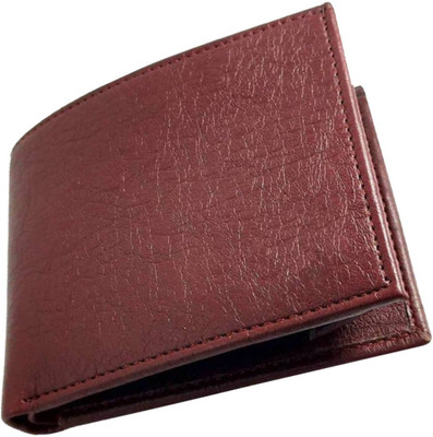 Wenzest Men Brown Artificial Leather Wallet(10 Card Slots)