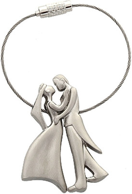 Alexus Love Couple Key Chain(Silver)